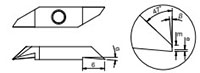 064LH Left Cutting Inserts Secondary