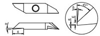 064RH Right Cutting Inserts Secondary