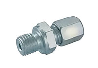 G1/8 Male x 6 Millimeter (mm) Tube Compression Straight High-Pressure (HP) Fitting