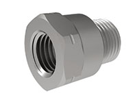 M8x1 Female to 1/8 Inch (in) British Standard Pipe Parallel (BSPP) Male Adapter