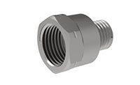 1/8 Inch (in) British Standard Pipe (BSP) (F) to M8x 1 Male Adapter