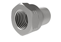 M8x 1 Female to 1/8 Inch (in) National Pipe Thread (NPT) Male Adapter