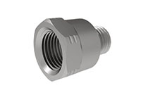 1/8 Inch (in) National Pipe Thread (NPT) female to M8x 1 Male Adapter