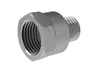 10 Millimeter (mm) Dimension H and M8x1 Male to 1/8 Inch (in) British Standard Pipe (BSP) Female Spacer