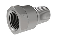 15 Millimeter (mm) Dimension H and 1/8 Inch (in) British Standard Pipe Thread (BSPT) Male) to G 1/8 Inch (in) Female Adapter