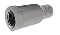 20 Millimeter (mm) Dimension H and 1/8 Inch (in) British Standard Pipe Thread (BSPT) Male) to G 1/8 Inch (in) Female Adapter