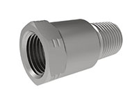 16 Millimeter (mm) Dimension H and 1/8 Inch (in) National Pipe Thread (NPT) Male to G 1/8 Inch (in) Female Adapter