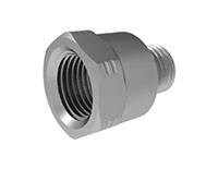 11 Millimeter (mm) Dimension H and 1/8 Inch (in) National Pipe Thread (NPT) Male to M8x 1 Female Adapter