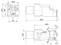 STAR SCLCR09/SVUCL11 Triple Backworking Insert Holder with AK Coolant - 2