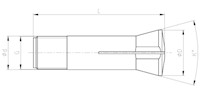 Collet Type 300 Technical Drawing