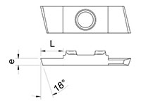 450R 18 Degree Cutting Inserts - 2