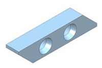 715R/L-6 6 Millimeter (mm) (Left and Right) Blank Inserts