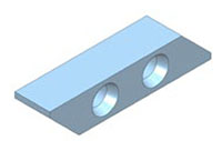 715R/L-8 8 Millimeter (mm) (Left and Right) Blank Inserts