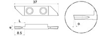 718RRC Cutting Inserts with Chip Roller - 2