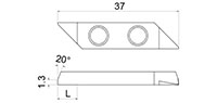 716Ra Front Turning Inserts - 2