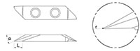 767R - 29º - r 29 Degree Front Turning Inserts with Chip Breaker and Radius - 2