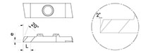 465R Front Turning Inserts with Parisian Cut - 2