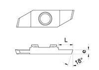 450L 18 Degree Cutting Inserts - 2