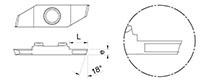 454L Cutting Inserts with Chip Roller - 2