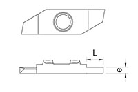 460LP 0 Degree Back Turning Inserts - 2