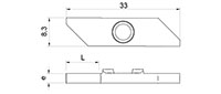 840R Blank Inserts - 2