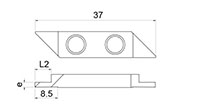 717RaX Back Turning Inserts with Parisian Cuts - 2