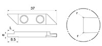 717RO - r Back Turning Inserts with Radius - 2