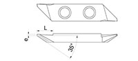 763R Back 35 Degree Turning Inserts with Chip Roller - 2