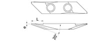 763Rb 20 Degree Back Turning Inserts with Chip Roller - 2