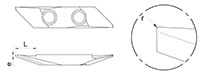 763Rb - r 20 Degree Back Turning Inserts with Chip Roller and Radius - 2