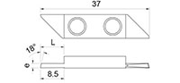 718Ra-op 18 Degree Opposite Cutting Inserts - 2