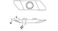 863R-r-20º Back Turning Inserts with Chip Roller and Radius - 2