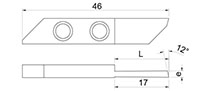 918L-op 12 Degree Opposite Cutting Inserts - 2