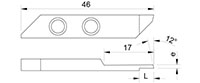 953R 12 Degree Opposite Cutting Inserts - 2