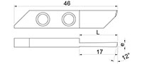 918L 12 Degree Cutting Inserts - 2