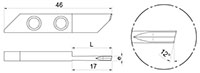 918Lc 12 Degree Cutting Inserts with Chip Roller - 2