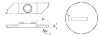 854L Cutting Inserts with Chip Roller - 2