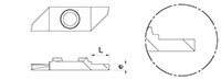 861L Back Turning Inserts with Parisian Cut - 2