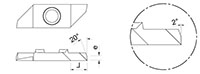 865L Back Turning Insert with Parisian Cut - 2