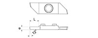 844R 12 Degree Resharpable Cut-Off Inserts - 2