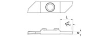 853-8R 12 Degree Opposite Cutting Inserts - 2