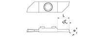 853-8R-r Opposite Cutting Inserts with Radius - 2