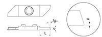 858R 18 Degree Opposite Cut-Off Inserts - 2