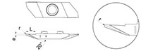 863Rb - r - 20º Back Turning Inserts with Chip Roller and Radius - 2