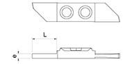 1050RP 0 Degree Cutting Inserts - 2