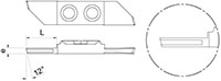 1054R Cutting Inserts with Chip Roller - 2