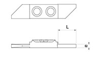 1053RP 0 Degree Opposite Cutting Inserts - 2