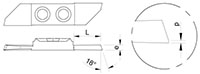 1058R Opposite Cutting Inserts - 2