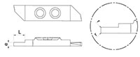 1060RP-r 0 Degree Back Turning Inserts with Radius - 2