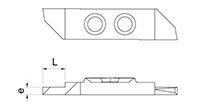 1061R Back Turning Inserts with Parisian Cut - 2